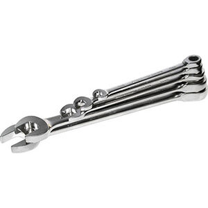 879FB - COMBINED FIXED AND RATCHET WRENCHES IN SET - Orig. Gedore red